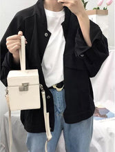 classy white box bag vintage sling bag edgability model view