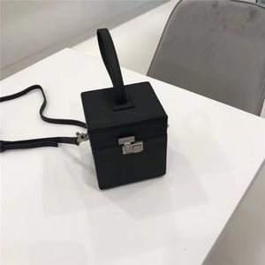 luxe classy black bag box bag edgability full view