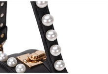 pearl studded black bag box round bag edgability detail view