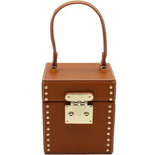 tan studded bag box bag edgability