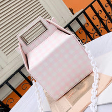 box bag checkered bag sling bag pink bag edgability size view