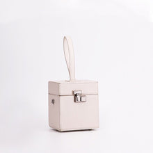 classy white box bag vintage sling bag edgability front view