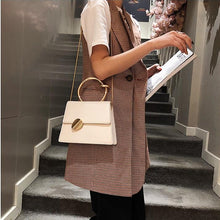 classy white bag formal bag edgy fashion edgability model view
