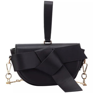 bow on black bag sling bag wristlet belt bag edgability