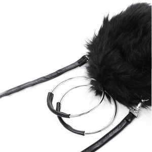 black bag fur bag round bag edgability detail view