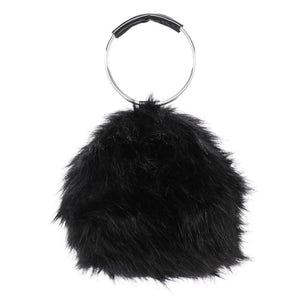 black bag fur bag round bag edgability