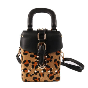 leopard bag box bag fur bag studded bag edgability