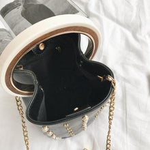 studded bag bucket bag black bag edgability top view